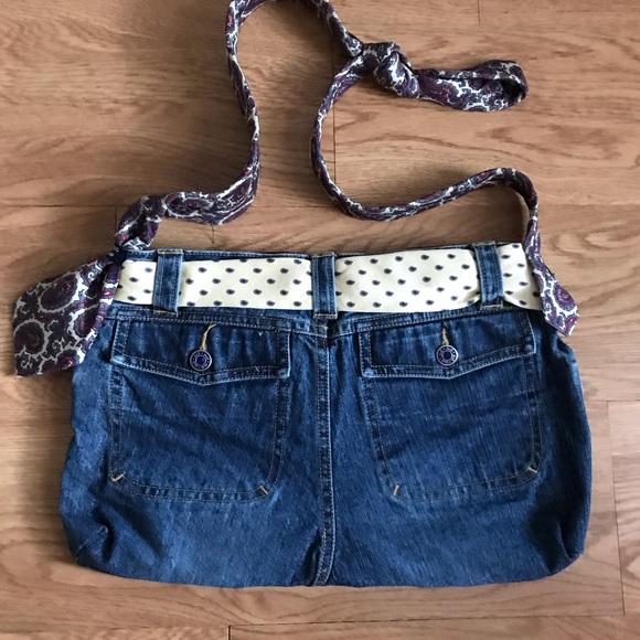 Unique Handmade Jeans Purse Crafted from Recycled Materials and in New Conditi… - Picture 2 of 8